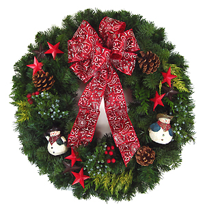 Fresh Country Christmas Wreaths